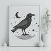 Raven Digital Drawing In PNG File Format For Free Download