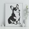 Free Sitting Welsh Corgi Vector Illustration