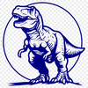 Beautiful Dino In SVG, PNG, PDF And DXF File Formats - Free