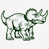 Artistic Triceratops SVG, PNG, PDF And DXF Files