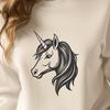 Unicorn Stencil In SVG, PNG, PDF And DXF Formats