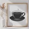 Coffee Cup In DXF Format - Free Digital Download, Commercial Use