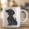 Artistic Dachshund In PNG & SVG