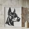 Free Doberman Pinscher - Vinyl DXF