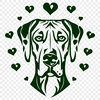 Free Stunning Great Dane Vector Craft File