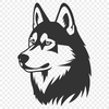 Creative Husky Vector Art