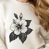 Floral Hibiscus - Sublimation SVG