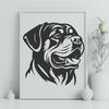 Artistic Rottweiler In PNG & SVG