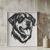 Creative Rottweiler Digital Drawing - Free DXF