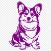 Dog Digital Art In SVG, PNG, PDF And DXF Formats