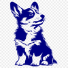 Beautiful Welsh Corgi DXF - For Craft Project