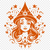 Witch Artwork In SVG File Format For Free Download