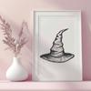 Unique Witch Hat Vector Art DXF - Free Download