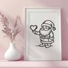 Standing Father Christmas Design