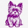 Sitting Yorkshire Terrier DXF