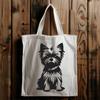 Creative Yorkshire Terrier In DXF