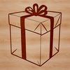 Vector Gift Box Design A minimalist design of a gift box with a lid and handle, ideal for vector art projects.