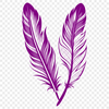 Delicate Feather Vector Graphics A high-resolution vector graphic of a feather design suitable for digital artwork and craft projects.