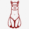 Vector Alpaca Illustration Alpaca illustration in a vector format.