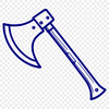 A high-quality vector illustration of a traditional axe with a sharp blade and sturdy handle.