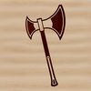 Vintage Axe Illustration for Cutting Machine Designs A detailed illustration of an axe, suitable for cutting machine stencils or vector art design.