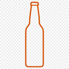 Vector Beer Bottle Design A digital illustration of a beer bottle in vector format, suitable for printing or cutting with a Cricut machine.