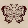A colorful, detailed illustration of a butterfly in flight, suitable for various design projects.