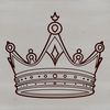 Crown Design SVG File A stylized crown design created as a scalable vector graphic (SVG) file.