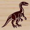 Free vector dinosaur graphic design A prehistoric dinosaur illustration in a digital format, suitable for various applications.