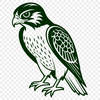 Vector Falcon in Flight Illustration A detailed vector illustration of a falcon in flight, suitable for various uses including digital designs and crafts.