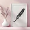 Free Downloadable Clip Art Feather SVG An isolated illustration of a feather in vector format.