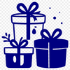 A vector illustration of a gift box with a bow and ribbon.
