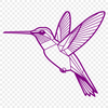 Free Vector Graphic Bird in Flight A colorful illustration of a hummingbird in flight, created as a vector graphic.