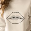 Human Anatomy Lips Vector Art High-quality illustration of human lip anatomy for educational purposes or design projects.
