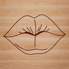 Free Vector Clip Art of Lips Design An illustration of human lips, highlighting their anatomy and shape.