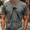 Beautiful Penguin Graphics for Crafting An SVG vector graphic of a cute penguin in a simple design format.