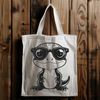 Cute Salamander Character in Glasses A small amphibian salamander character wearing glasses in a digital vector format.