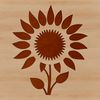 Beautiful Floral Design Sunflower An illustrative representation of a sunflower plant, featuring a stylized floral design.