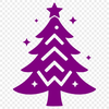Illustrative Christmas tree silhouette in vector format