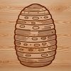 Detailed Beehive Illustration A detailed illustration of a beehive with intricate details.