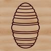 Beehive Illustration for Cutting Machines Illustration of a beehive with bees, suitable for cutting machine designs or vector art projects.