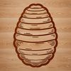 Honeycomb Haven Vector Art A detailed digital illustration of a beehive in vector format.