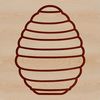 Detailed Beehive Illustration in Vector Format A detailed illustration of a beehive in vector format.