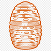 Detailed Beehive Vector Illustration Illustrated beehive with intricate details, perfect for vector design and cutting machine projects.