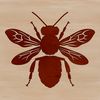 Free Vector Bee Silhouette A simple bee silhouette designed in vector format.