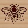 A detailed illustration of a bee, suitable for crafting and DIY projects.