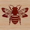 Vector Graphic Bee Design A detailed illustration of a bee, suitable for vector graphics designs.