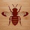 Sweet Bee Illustration Vector Graphics A detailed illustration of a honeybee in flight, suitable for vector graphics and digital design.