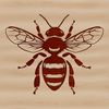 Honeycomb Friend Illustration A simple illustration of a bee, suitable for gardening-themed projects and vector designs.