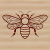 A detailed illustration of a bee, suitable for vector art projects.